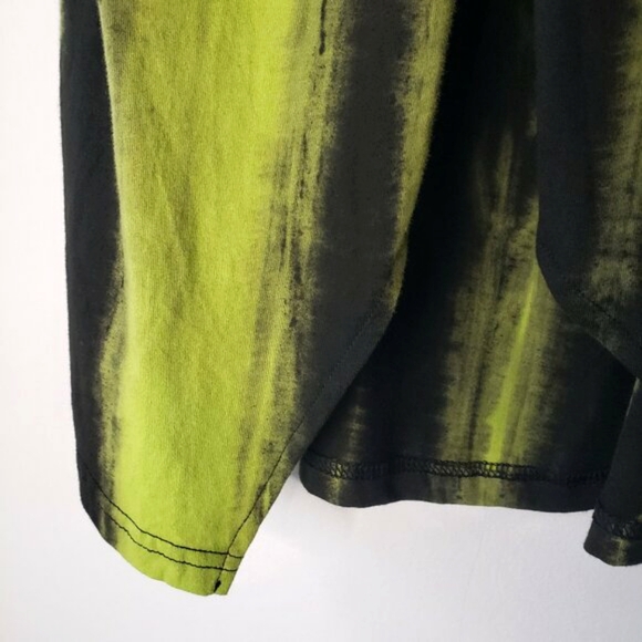 Kate Hewko Black and Neon Lime Long Green Skirt - Picture 6 of 11